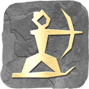 Ullr Icon Carved in Stone