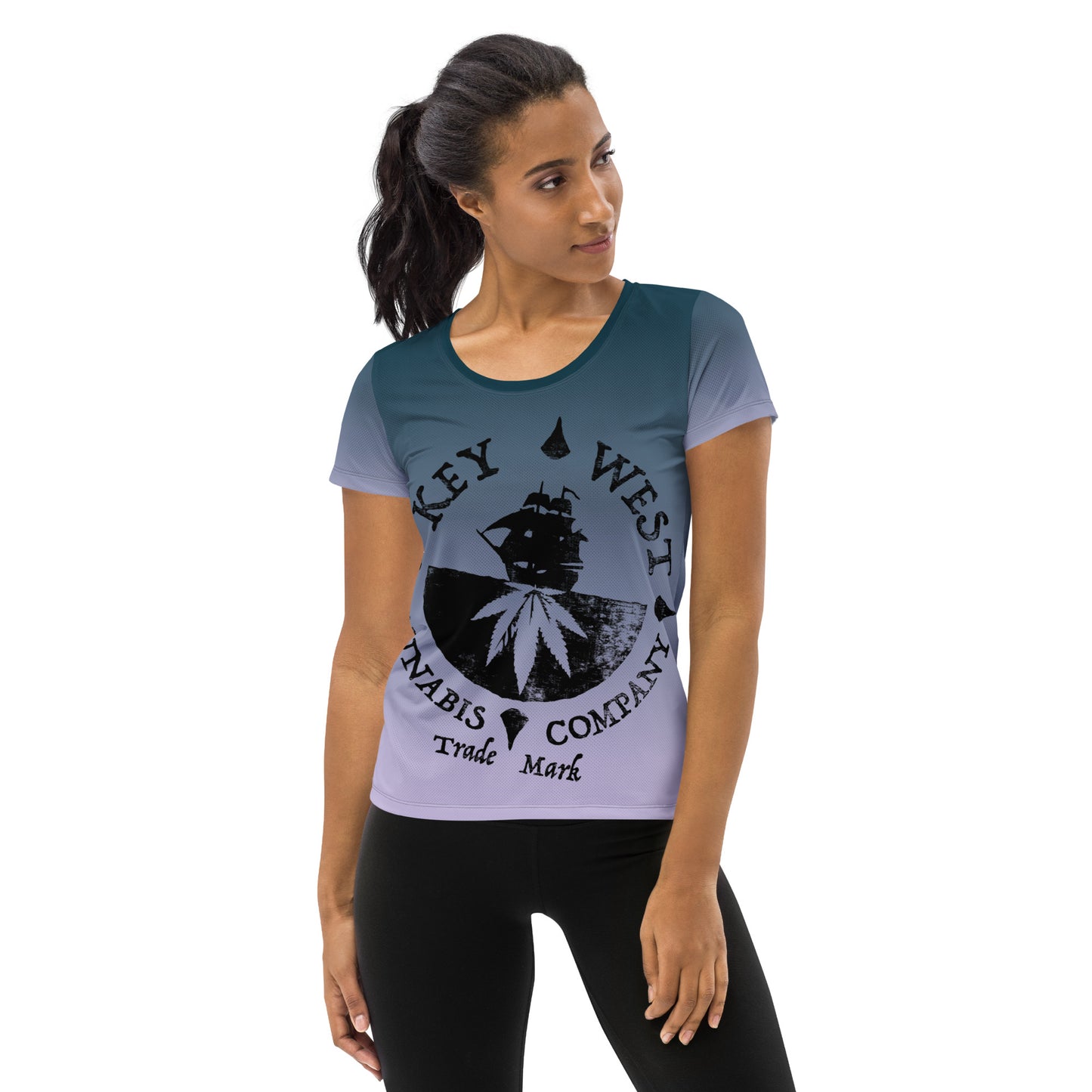 All-Over Print Women's Key West Cannabis Tee