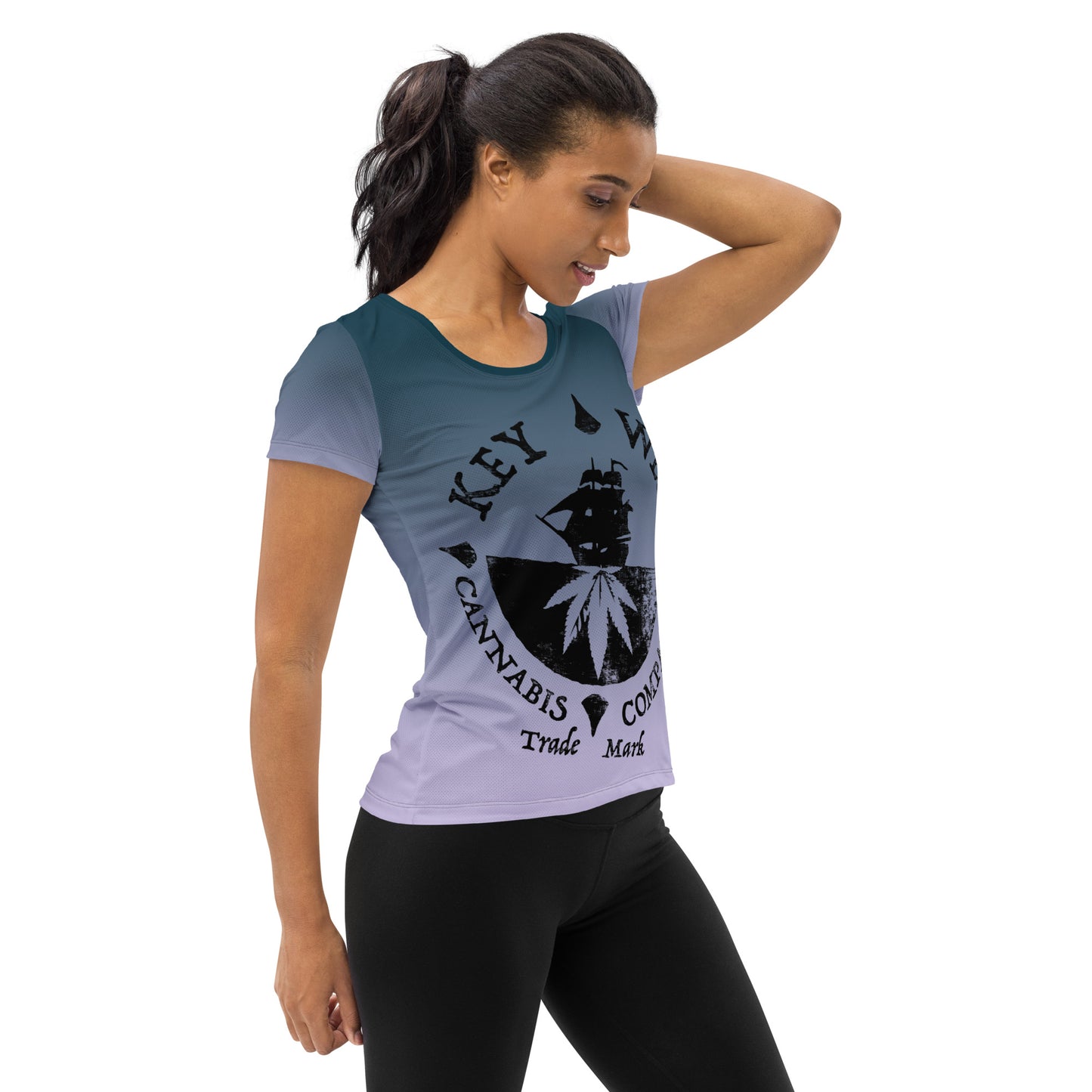 All-Over Print Women's Key West Cannabis Tee