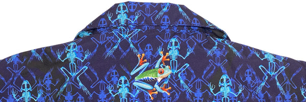 Anura casual shirt back top with frog